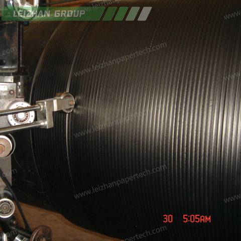 Groove Rubber Press Roll