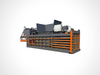 Horizontal waste paper baler